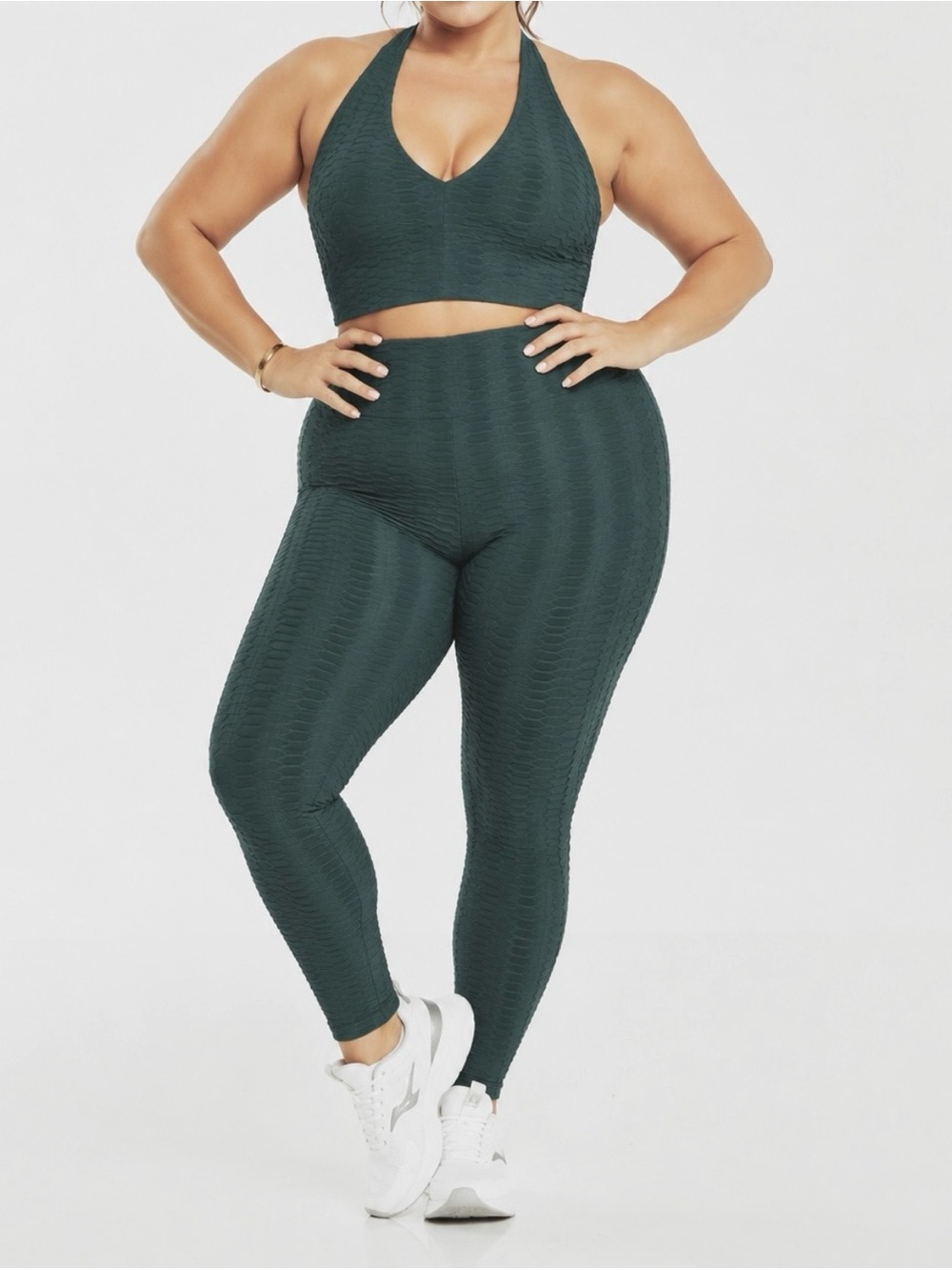 Booty by Brabants Original Curvy Top & Original Curvy Leggings Set in Ivy